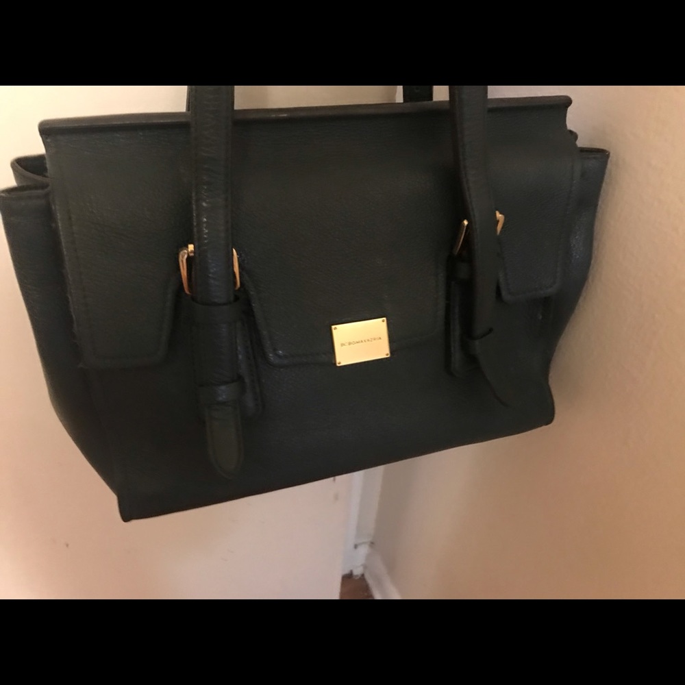 BCBG Olive green leather (100% cow leather) Gold hardware.